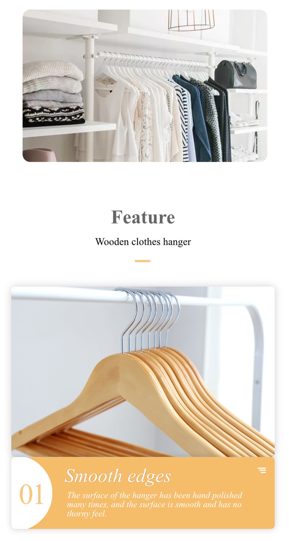 Premium Wooden Clothes Hanger-9